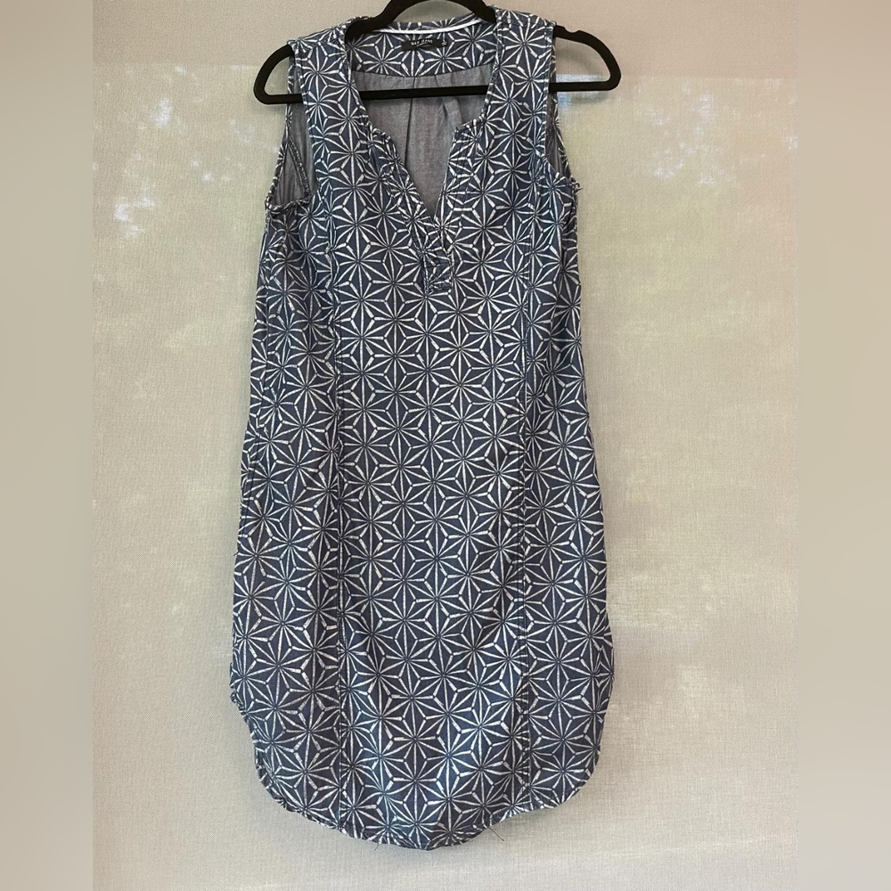 Max Jeans Blue Patterned Dress